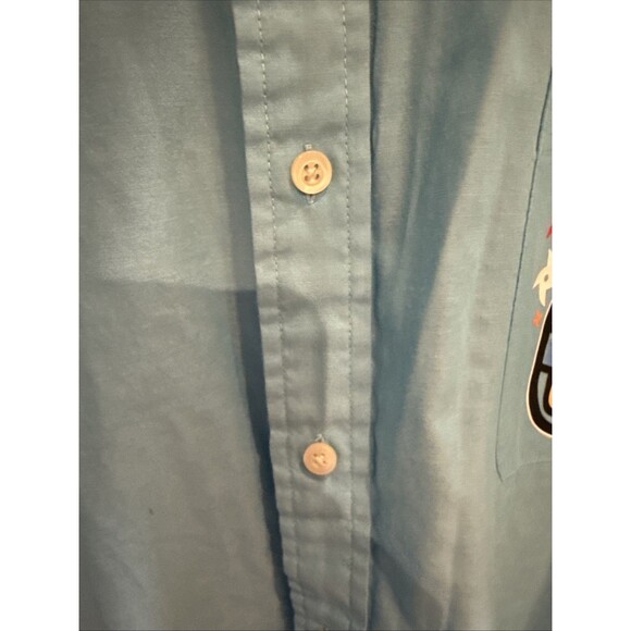 BIG & TALL Saddlebred Graphic Casual Button Up Shirt Blue 3XLT GUC - Picture 9 of 10